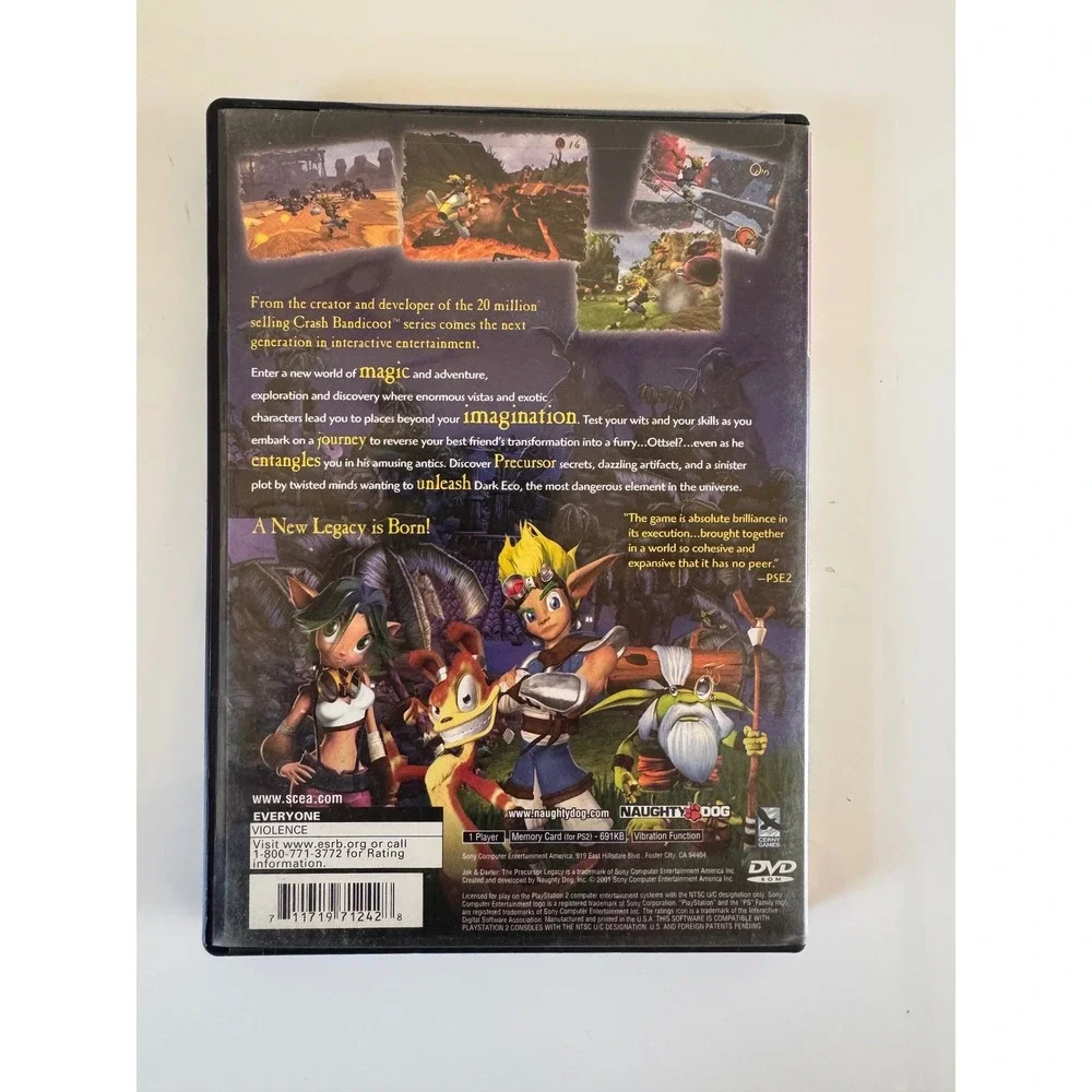 Jak and Daxter The Precursor Legacy Sony PlayStation 2 PS2 Greatest Hits 97124